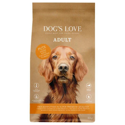 Afbeelding van 12kg Dog&#039;s Love Adult Kalkoen Hondenvoer Droog