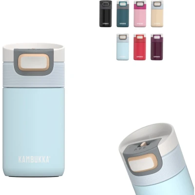 Afbeelding van KAMBUKKA thermosbeker Etna 300ml Breezy blue dubbelwandig met 3in1 deksel KA 11 01051