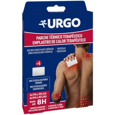 Afbeelding van Urgo Therapeutische thermische pleister Geschikt voor spier en gewrichtspijn 4 stuks 10 cm x 13