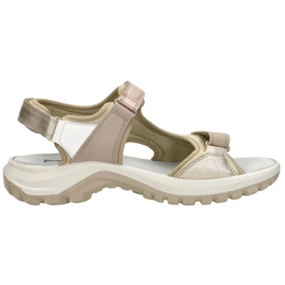 Afbeelding van Sub55 Comfort Collection Lexa 37 Sandalen Plat Goudkleur Maat
