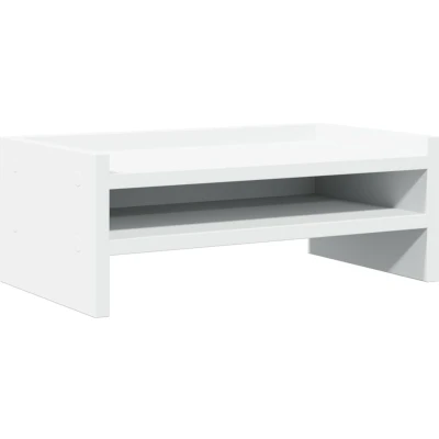 Afbeelding van vidaXL Monitorstandaard 42x24x16 cm bewerkt hout wit