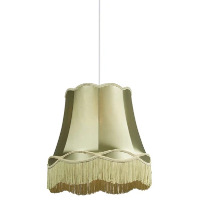 Afbeelding van QAZQA Retro hanglamp groen 45 cm Granny