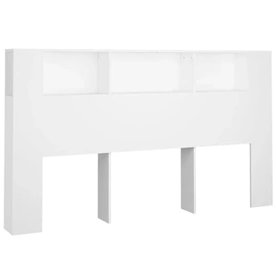 Afbeelding van vidaXL Hoofdbordkast, wit, 180 x 18,5 104,5 cm