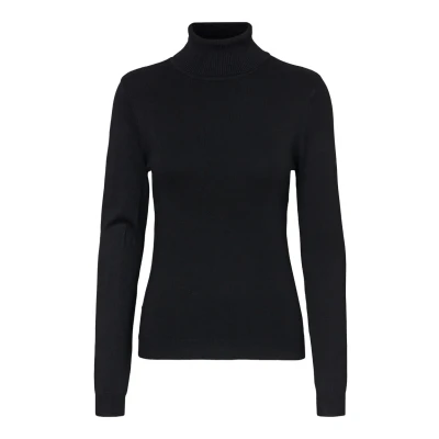 Afbeelding van Vero Moda Vmglory Rollneck Trui, Dames, Maat: XXL, Black