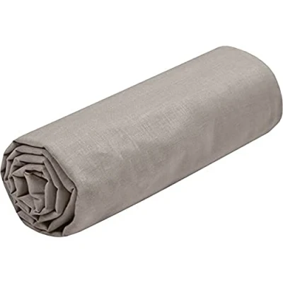 Afbeelding van Lovely CASA Hoeslaken maat 140 x 190 cm, grote spanhoogte 30 cm 100% katoen Oeko Tex gecertificeerd kleur linnen model Eden beddengoed voor thuis zacht en comfortabel knus bed