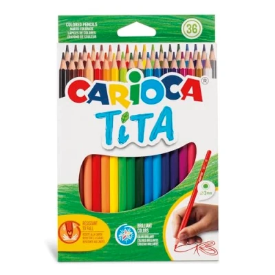 Afbeelding van Carioca kleurpotlood Tita, 36 stuks in een kartonnen etui