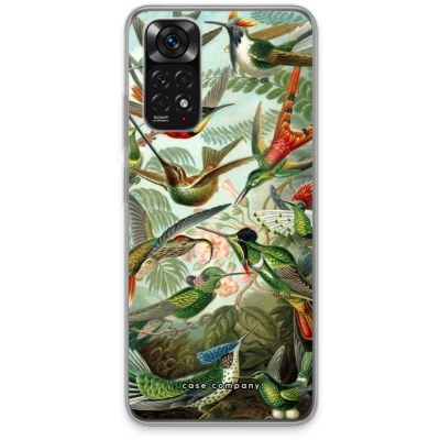 Afbeelding van Case Company® hoesje geschikt voor Xiaomi Redmi Note 11 Haeckel Trochilidae Soft Cover Telefoonhoesje Bescherming aan alle Kanten en Schermrand