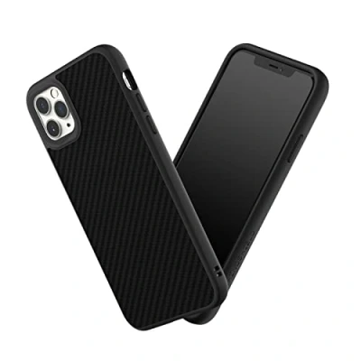 Afbeelding van RHINOSHIELD SolidSuit beschermhoes compatibel met iPhone 11 Pro Max, SolidSuit, dunne schokabsorberende technologie en premium matte afwerking, verwisselbare fotolens, koolstofvezel