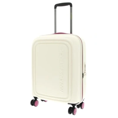 Afbeelding van MANDARINA DUCK Logoduck + Cabin Trolley Raspberry Smoothie Crème 55cm