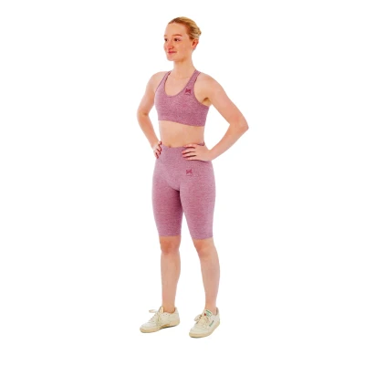 Afbeelding van Xtreme Sportswear Dames Sportset Korte Sportlegging + Sporttop Roze XL
