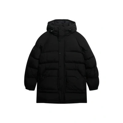 Afbeelding van Superdry XPD Longline Baffle Wintermantel, Heren, Maat: XXL, Jet black