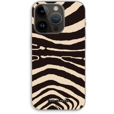 Afbeelding van Case Company® hoesje geschikt voor iPhone 14 Pro Arizona Zebra Soft Cover Telefoonhoesje Bescherming aan alle Kanten en Schermrand