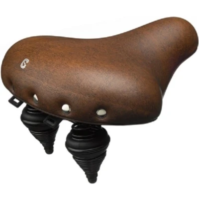 Afbeelding van Selle Fietszadel Classic Retro XL Bruin
