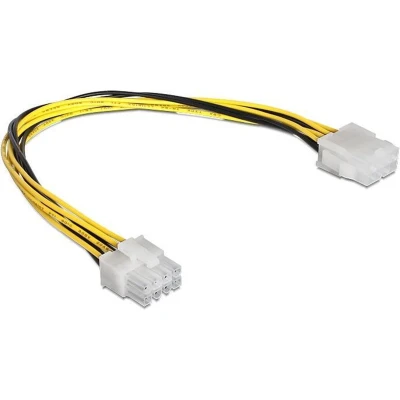 Afbeelding van EPS12V 8 pins voeding verlengkabel 0,20 meter