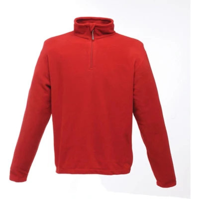 Afbeelding van Rood dunne fleece trui met halve rits merk Regatta maat S