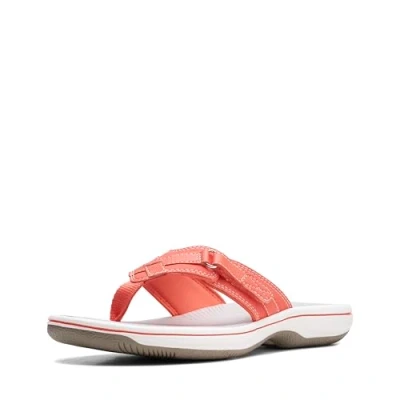 Afbeelding van Clarks Teenslippers Breeze Sea, Koraal glanzend synthetisch