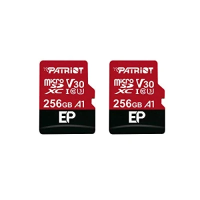 Afbeelding van Patriot Memory 256 GB A1/V30 geheugenkaart voor Android telefoons en tablets, 4K video opname Pakket van 2