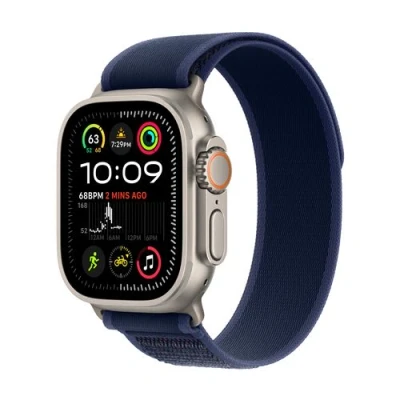 Image de Apple Watch Ultra 2 4G 49 mm Argent Boucle Trail Bleu M/L