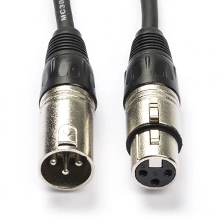 Afbeelding van XLR kabel (m/v) Procab 20 meter (Gebalanceerd, Stereo, 3 pins)