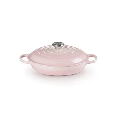 Image de Le Creuset Faitout Signature en Fonte Émaillée, Rond, Ø 26 cm, 2 L, 4.205 kg, Shell Pink, 21180267774430
