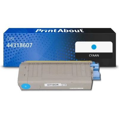 Afbeelding van Huismerk OKI 44318607 Toner Cyaan