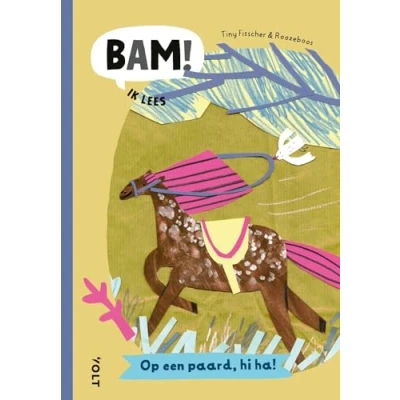 Afbeelding van BAM! Ik lees lees: Op een paard, hi ha!