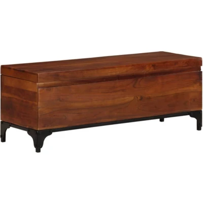 Afbeelding van Opbergkist 110x35x41 cm massief acaciahout