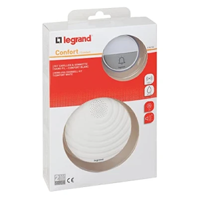 Afbeelding van Legrand Gongenkit stand batterij wit 15 beltonen 80dB IP44 blister