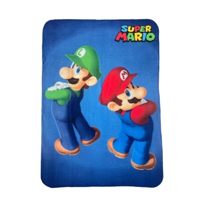 Afbeelding van Nintendo Super Mario &amp; Luigi Polar Plaid 100 x 140cm