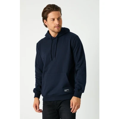 Afbeelding van Comeor Hoodie heren Blauw Dik M