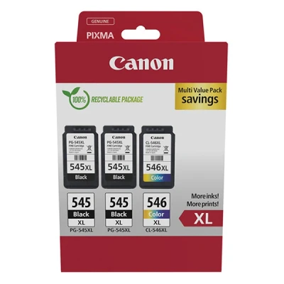 Image de Canon Multipack 2 X Pg 545xl / Cl 546xl Noir cyan magenta jaune (8286b013)