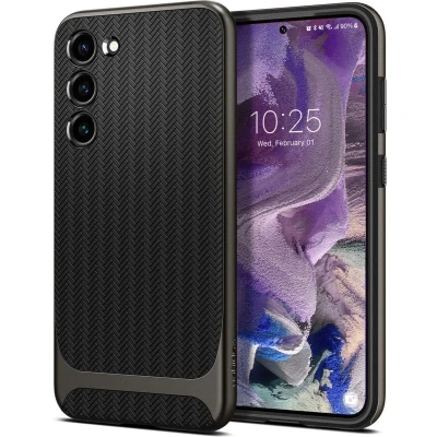 Afbeelding van Spigen Neo Hybrid Samsung Galaxy S23 Hoesje Back Cover Gunmetal