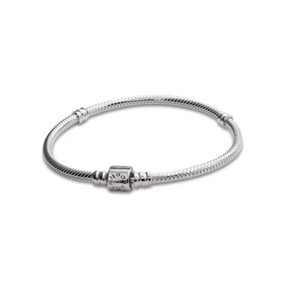 Afbeelding van Pandora Slangenarmband met cilindersluiting van sterling zilver, Metaal, Niet toepassing