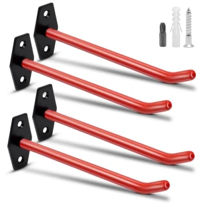 Afbeelding van CCLIFE Set van 4 wandhouders voor velgen en banden, incl. schroeven, velgenhouder wandmontage