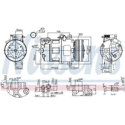 Afbeelding van Nissens Airco compressor 89422