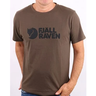 Afbeelding van Fjällräven Logo Shirt Heren Dark Olive XXL Groen Outdoor