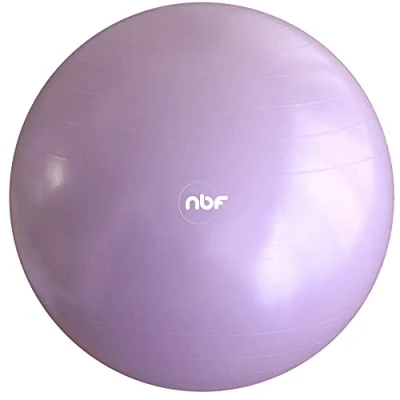 Afbeelding van Birth Ball 75 cm lila Natural &amp; Fitness met pomp Zwangerschapsbal