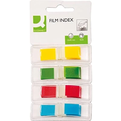 Afbeelding van Q connect Index Mini, Ft 12,5 X 45 Mm, 4 35 Tabs, Geassorteerde Kleuren