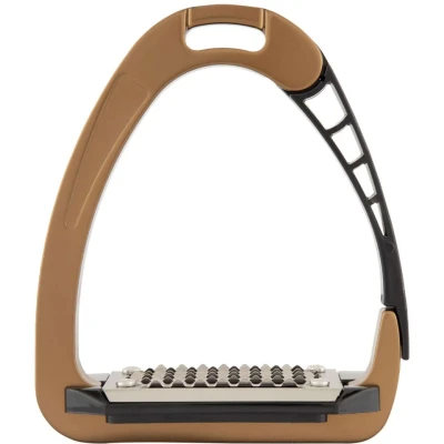 Afbeelding van Acavallo Stijgbeugels Arena Alupro Brons/Zwart 12cm