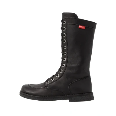 Afbeelding van Kickers Meetkicknew Veterlaarzen, Dames, Maat: 38, Noir Leer