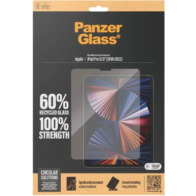 Afbeelding van PanzerGlass Ultra Wide Screen Protector Geschikt voor Apple iPad Pro 12.9 (2022/2021/2020/2018) Tempered Glass