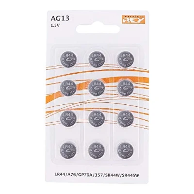 Afbeelding van 12 stuks AG13 1,5 V lithium knoopcel LR44, A76, GP76A, 357, SR44W, SR4SW