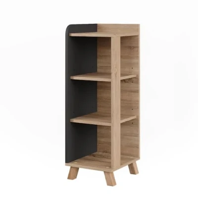 Afbeelding van Vicco KarenMidikast 30 x 90 cm met 4 planken Sonoma/antraciet