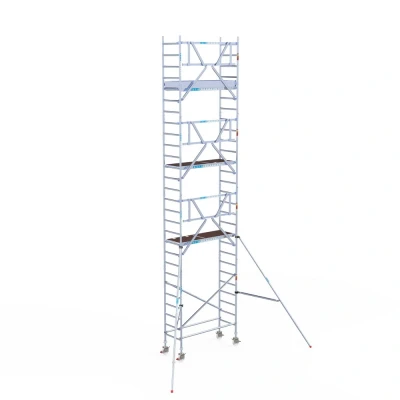 Afbeelding van Gevelvrije rolsteiger 0.75x1.90x9.20m werkhoogte &quot;lichtgewicht platformen&quot;
