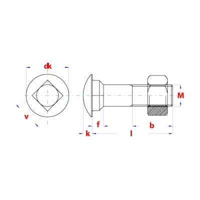 Afbeelding van slotbout zwart m8x40 (200st)