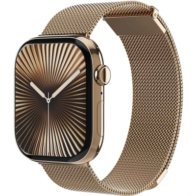 Afbeelding van Vonmählen Milanesearmband 2 für Apple Watch 40/41/42 mm Sunset Gold (Roestvrij staal, Watch), Horlogebandjes, Goud