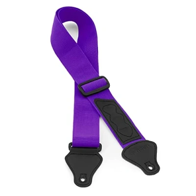 Afbeelding van TIGER UAC4 PU riem voor sopraan, concert, tenor en bariton ukelele, violet, Paars.