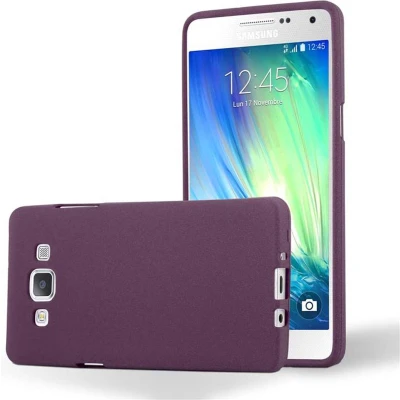 Afbeelding van Cadorabo Hoesje geschikt voor Samsung Galaxy A5 2015 in FROST BORDEAUX PAARS Beschermhoes gemaakt van flexibel TPU silicone Case Cover
