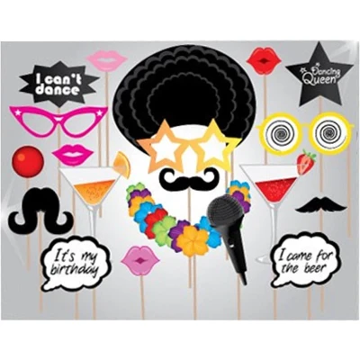 Afbeelding van Photo Booth Props Party 20 stuks