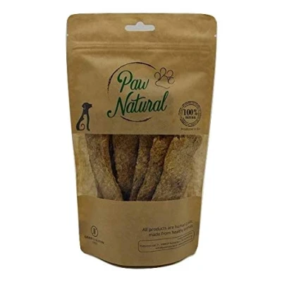 Afbeelding van Paw Natural Puur Gans Vleesreepjes voor Honden, Training Traktaties Beloningen 150g. Graan en Glutenvrij Naturel Hondenvoer Dieren, alle Rassen